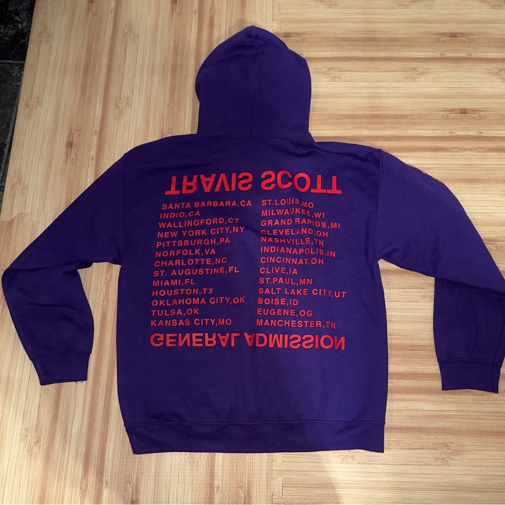 Cactus Travis Scott Birds Eye View Tour Hoodie | Large